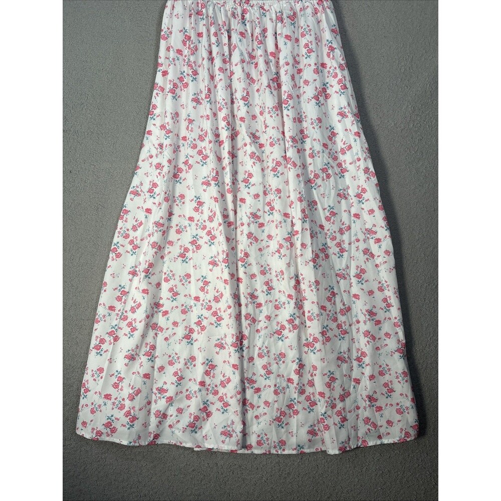 SHEIN‎ Women's Size M Milk Maid Maxi Pink Flowers Ditsy Coquette Soft Girl Flowy - Picture 3 of 12